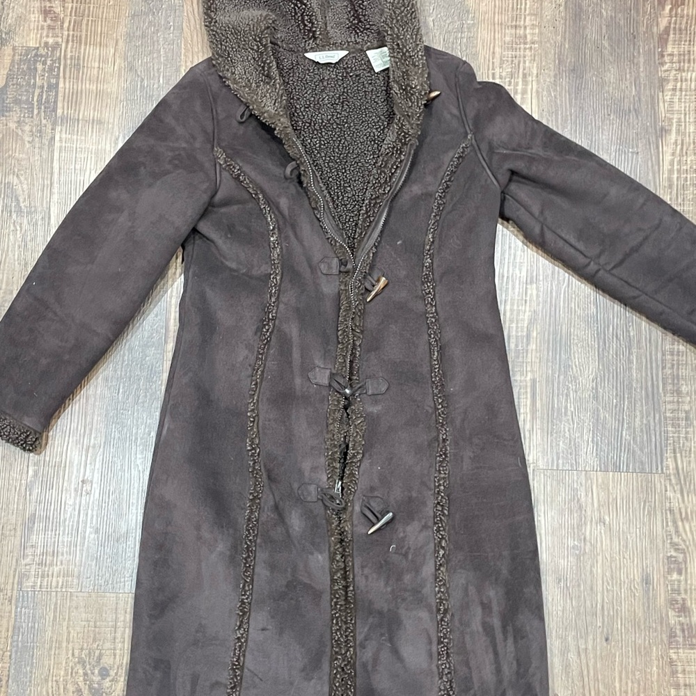 VTG L.L. Bean Dark Brown Teddy Jacket